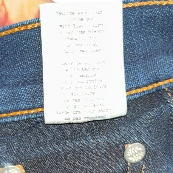 Rag & Bone High Rise Skinny Tight Pants Dark Blue Women’s 25 Grunge Punk Goth - Picture 7 of 15